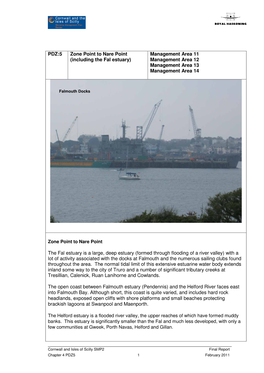 PDZ:5 Zone Point to Nare Point (Including the Fal Estuary) Management Area 11 Management Area 12 Management Area 13 Management A