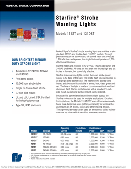 Starfire® Strobe Warning Lights