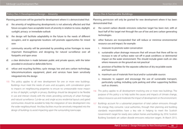 Policy Des 5 Development Design – Amenity Policy Des 6 Sustainable Buildings