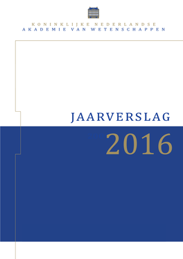 Jaarverslag KNAW 2016