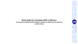 Quick Guide for Activating Esim on Iphones