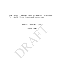 Somalia Country Report August 2006