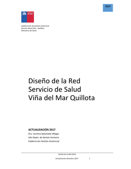 Diseño De La Red Servicio De Salud Viña Del Mar Quillota