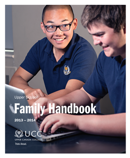 Family Handbook 2013 – 2014 Section