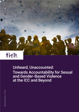 Towards Accountability for Sexual and Gender-Based Violence at the ICC and Beyond II