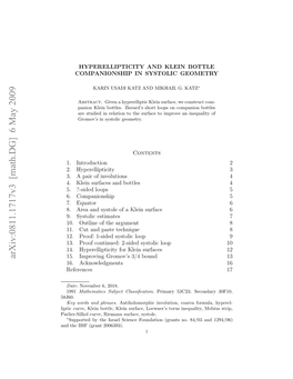 Hyperellipticity and Klein Bottle Companionship in Systolic Geometry