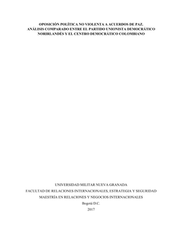 Oposición Política No Violenta a Acuerdos De Paz . Jimmy G