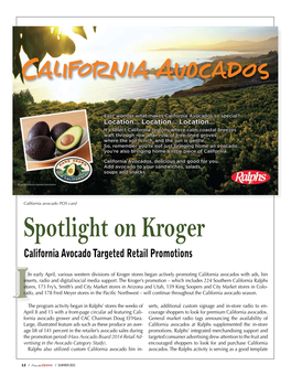 Spotlight on Kroger California Avocado Targeted Retail Promotions