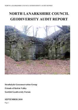 North Lanarkshire Geodiversity Audit