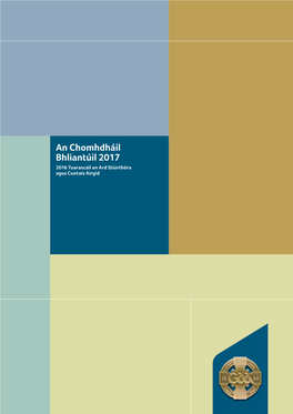 An Chomhdháil Bhliantúil 2017 2016 Tuarascáil an Ard Stiúrthóra Agus Cuntais Airgid