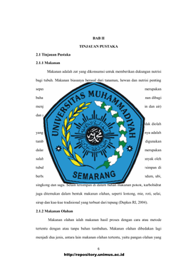 BAB II TINJAUAN PUSTAKA 2.1 Tinjauan