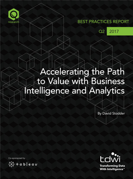 Accelerating the Path to Value with Business Intelligence and Analytics