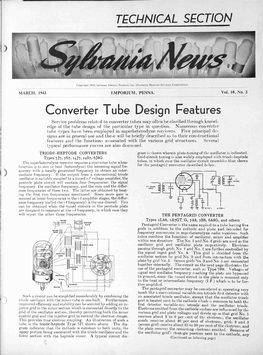 Converter Tube Design Features