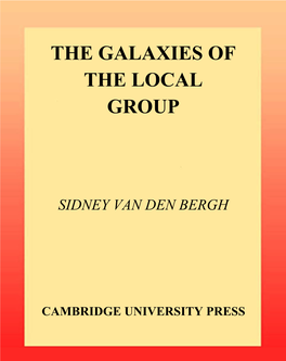 The Galaxies of the Local Group