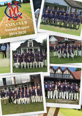 XXIX CLUB Annual Report 2019-2020