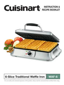 6-Slice Traditional Waffle Iron WAF-6