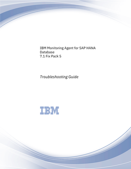 IBM Monitoring Agent for SAP HANA Database 7.1 Fix Pack 5