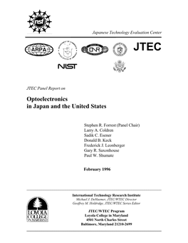 Optoelectronics in Japan and the United States