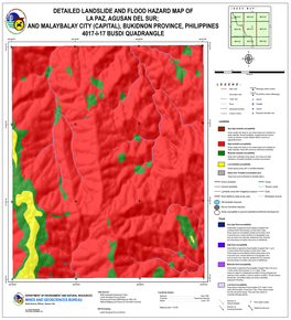 Detailed Landslide and Flood Hazard Map of La Paz