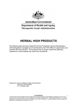 Herbal High Products