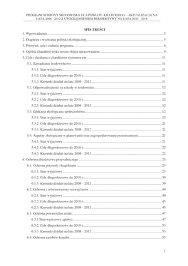 Program Ochrony Środowiska Dla Powiatu Kieleckiego