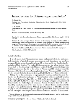 Introduction to Poisson Supermanifolds*