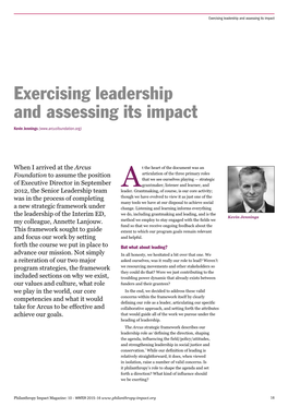 Exercising Leadership and Assessing Its Impact