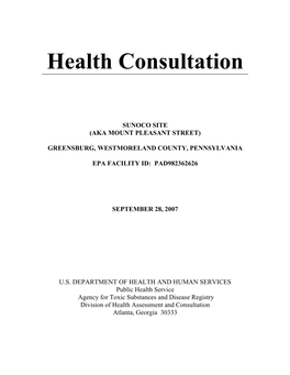 Health Consultation