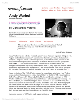 Andy Warhol 12/28/07 10:26 PM