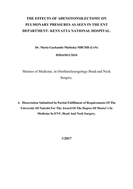 Dr. Maria Gachambi Muthoka MBCHB (Uon)