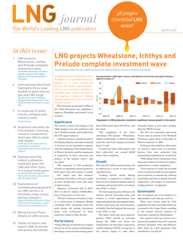 LNG Projects Wheatstone, Ichthys and Prelude Complete Investment Wave