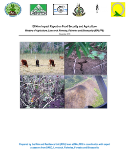 El Nino Impact Report on Food Security and Agriculture Ministry of Agriculture, Livestock, Forestry, Fisheries and Biosecurity (MALFFB) November 2015