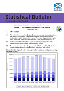 Statistical Bulletin: Crime and Justice Series: Criminal Proceedings