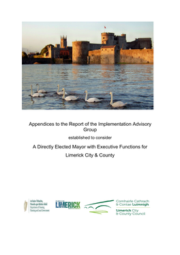 Appendices to the Report of the Implementation Advisory Group A