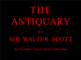 The Antiquary