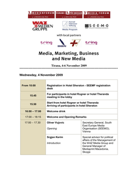 Agenda Seemf 2009