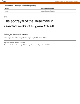 The Portrayal of the Ideal Male in Selected Works of Eugene O'neill