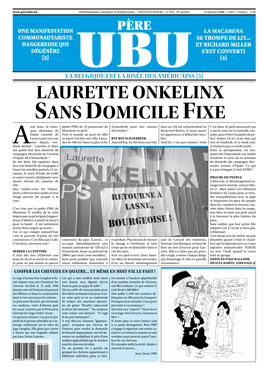 Laurette Onkelinx Sans Domicile Fixe