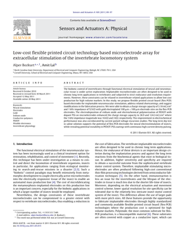 Low-Cost Flexible Printed Circuit Technology Based Microelectrode