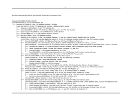 1 #02-DNA-3 Alexander Mccubbin & Jean Mcilwraith 5 Generation Descendancy Chart Alexander MCCUBBIN #02 DNA GROUP 3 +Jean MC