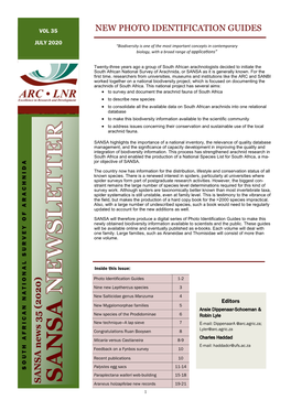 SANSA News, Volume 35, July 2020