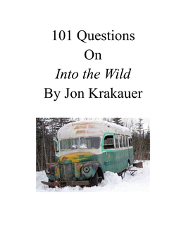 101 Questions on Into the Wild by Jon Krakauer