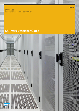 SAP Vora Developer Guide Content