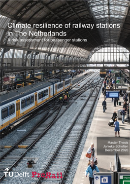 Climate Resilience of Railway Stations in the Netherlands a Risk Assessment for Passenger Stations