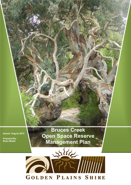 Bruces Creek Open Space Reserve Management Plan