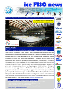 Newsletter Fisg 26-01-11