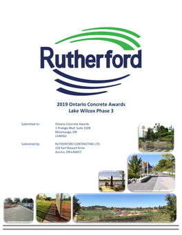 2019 Ontario Concrete Awards Lake Wilcox Phase 3