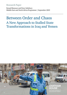 Between Order and Chaos: a New Approach to Stalled State Transformations in Iraq and Yemen