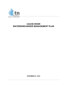 Cache River Watershed-Based Management Plan