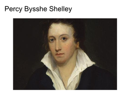 Percy Bysshe Shelley